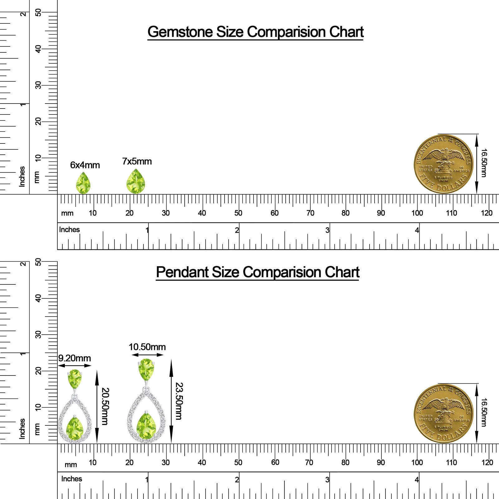 18K White Gold Vermeil