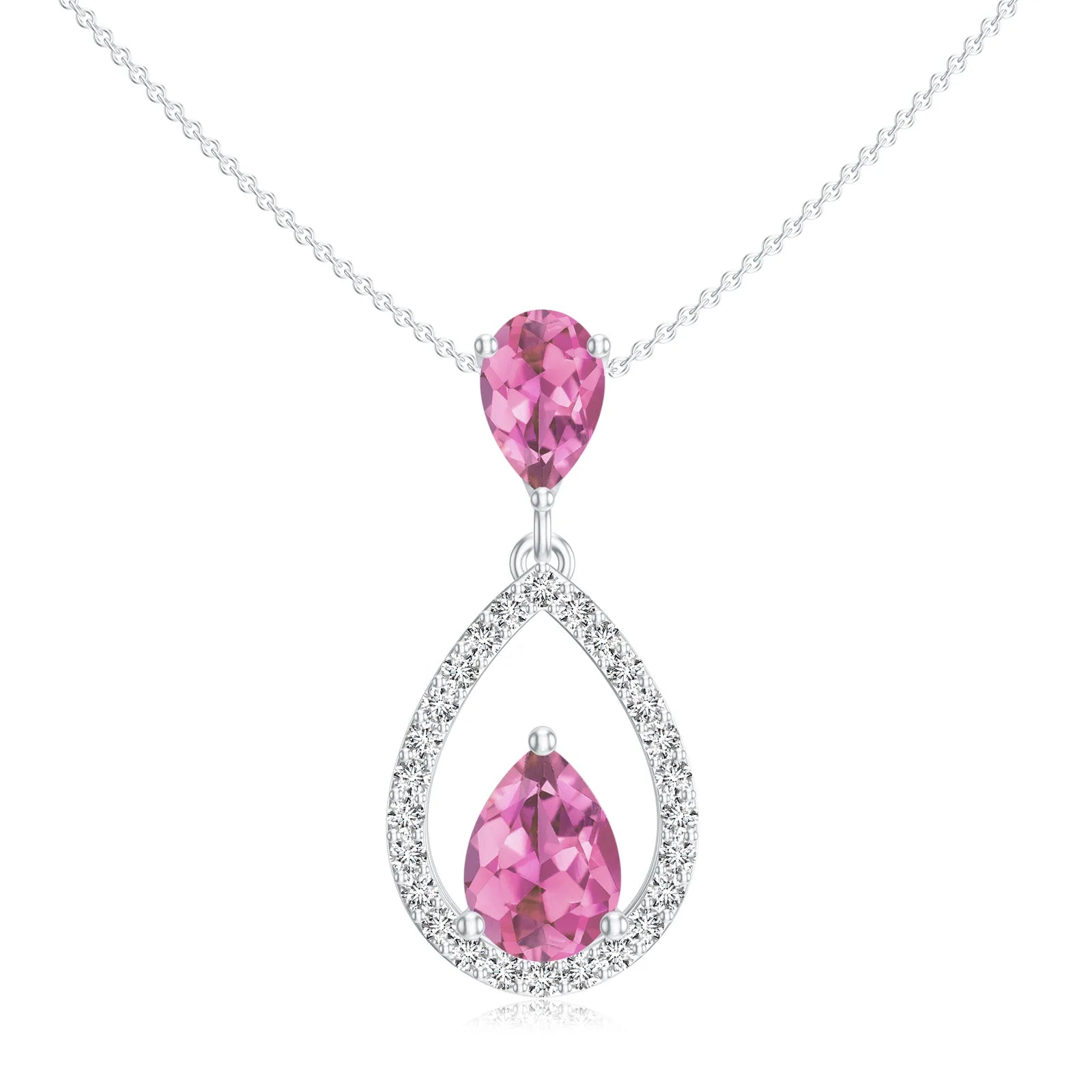 18K White Gold Vermeil