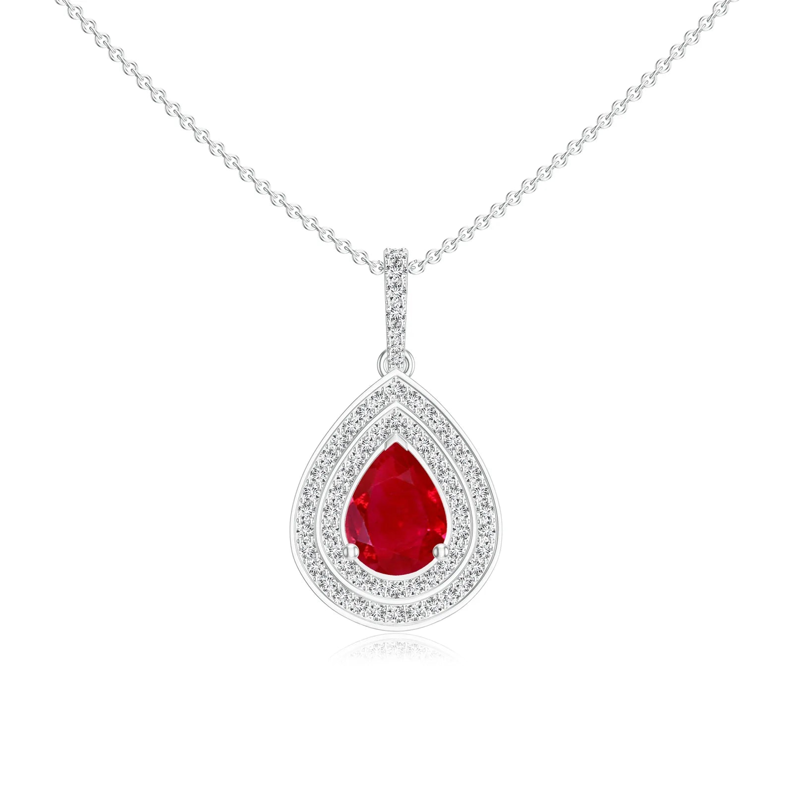 18K White Gold Vermeil
