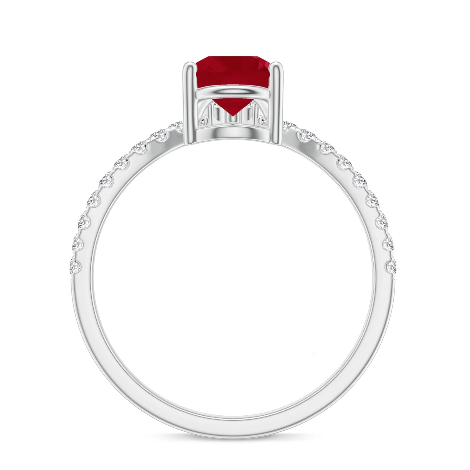18K White Gold Vermeil