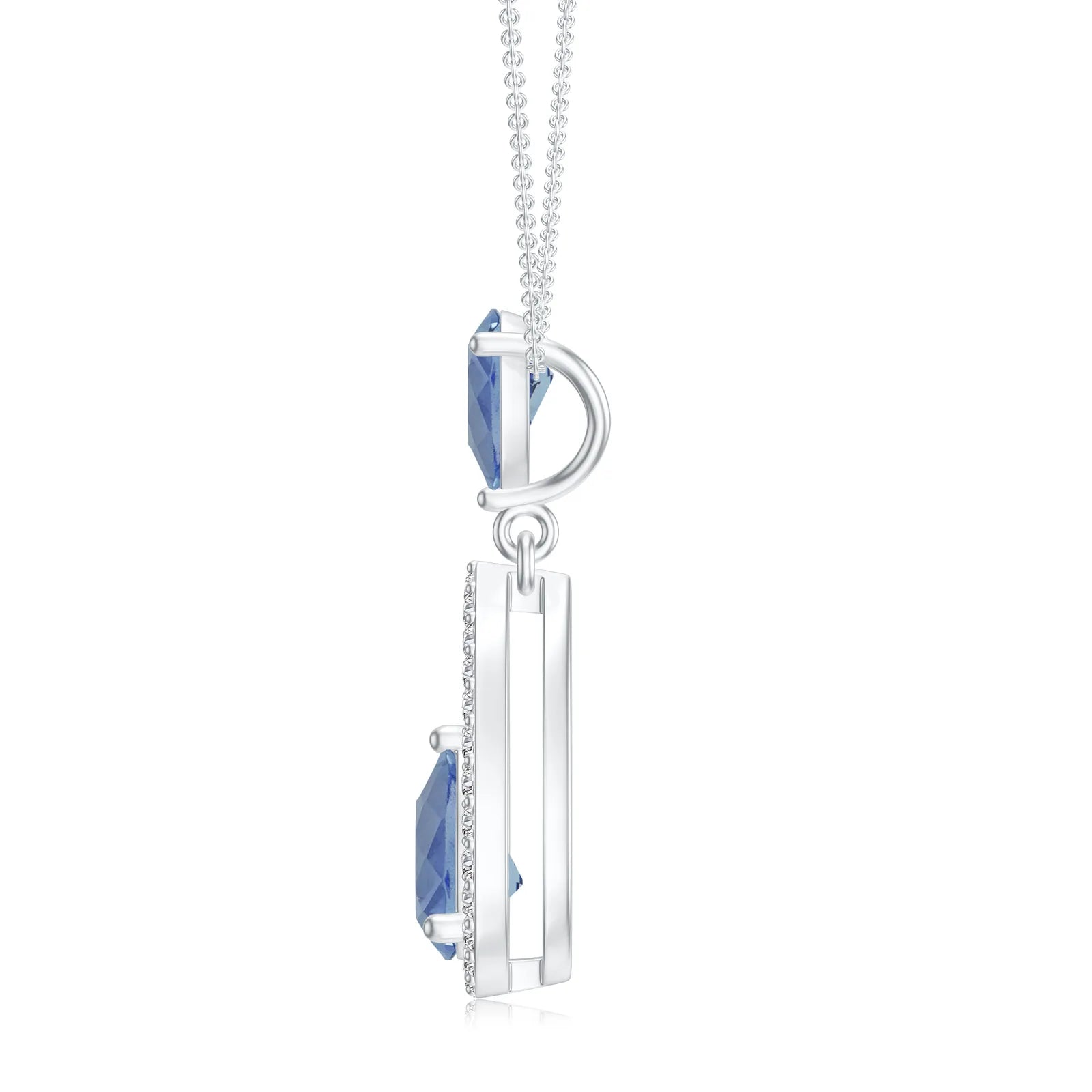 18K White Gold Vermeil