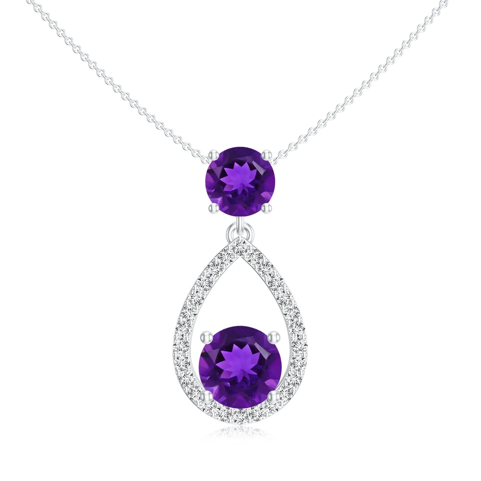 18K White Gold Vermeil