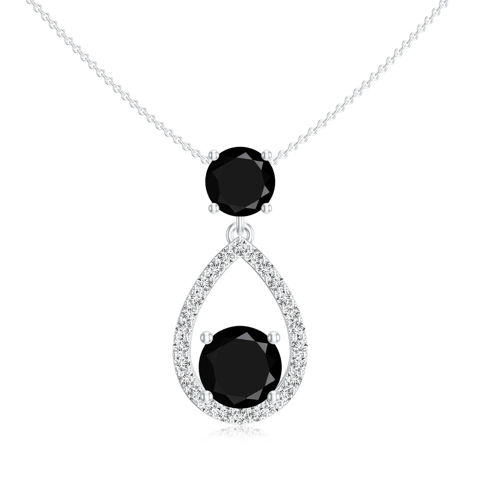 18K White Gold Vermeil