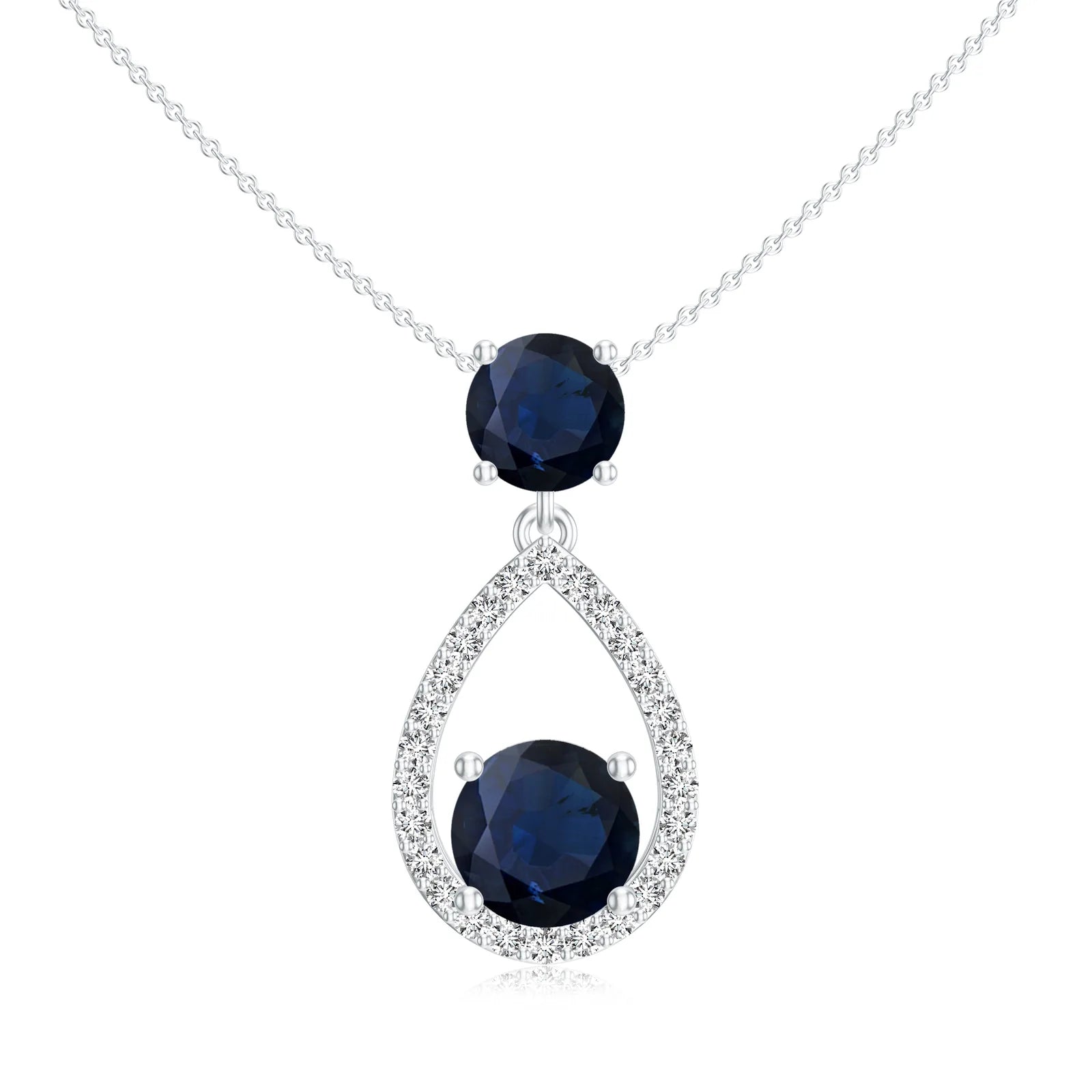 18K White Gold Vermeil