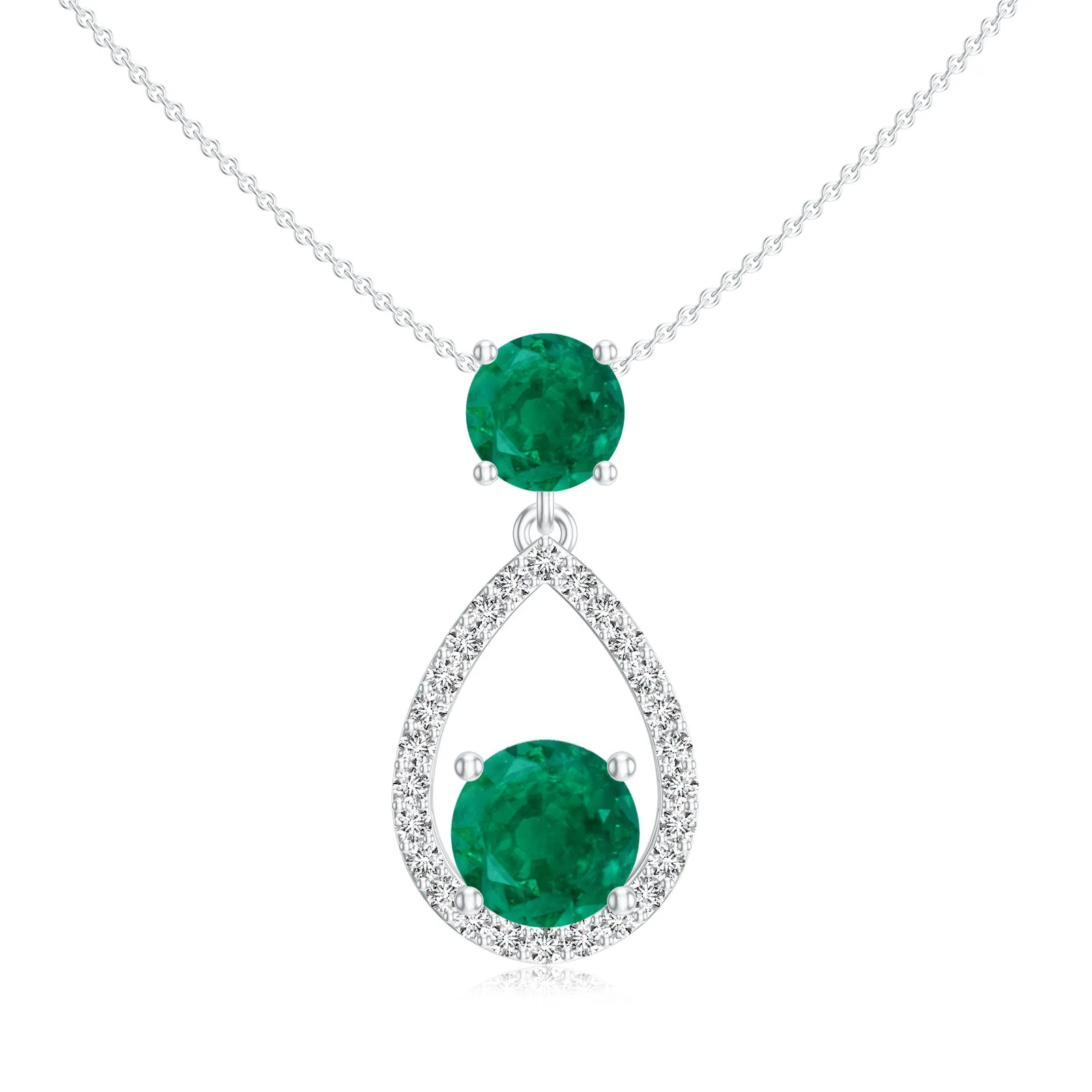 18K White Gold Vermeil