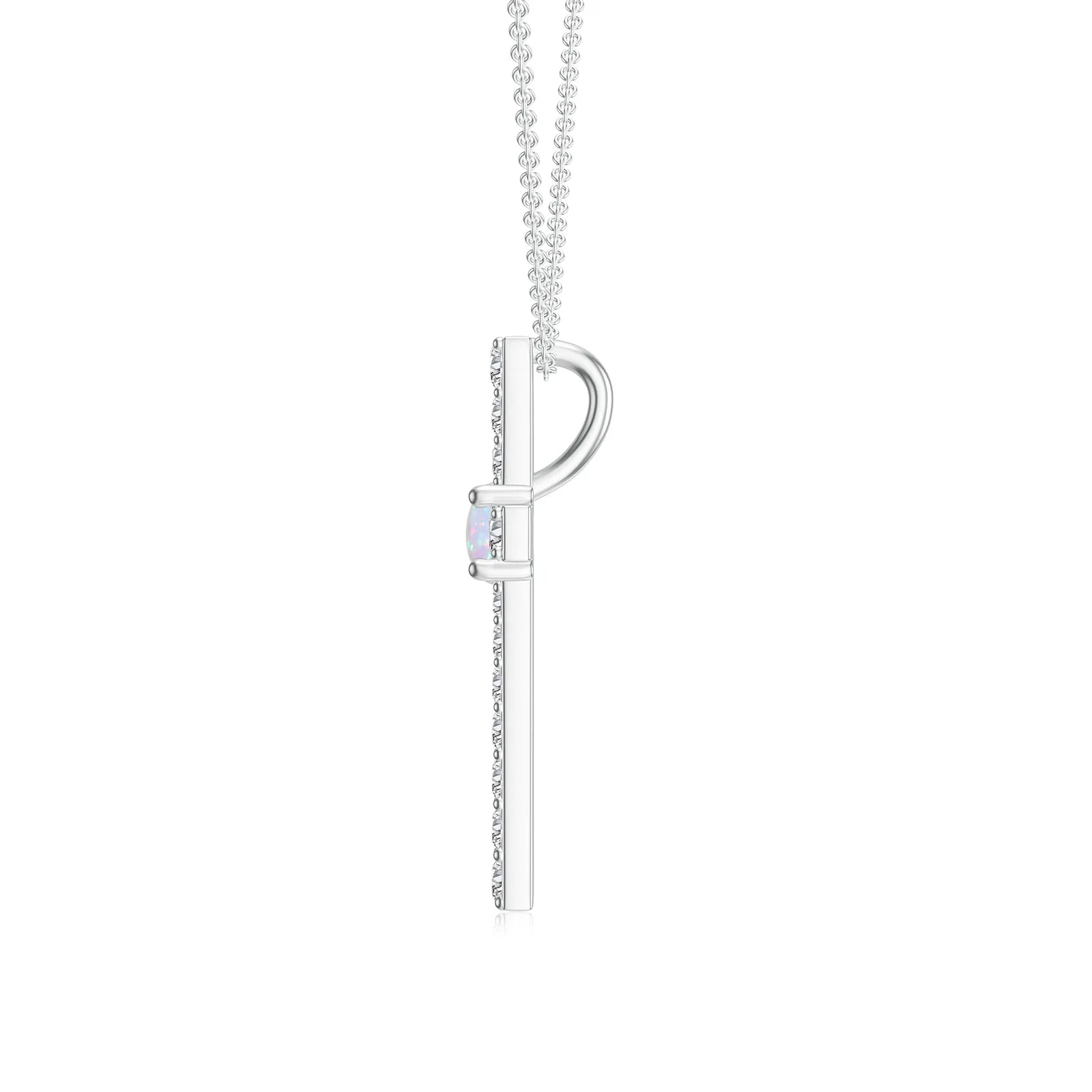 18K White Gold Vermeil
