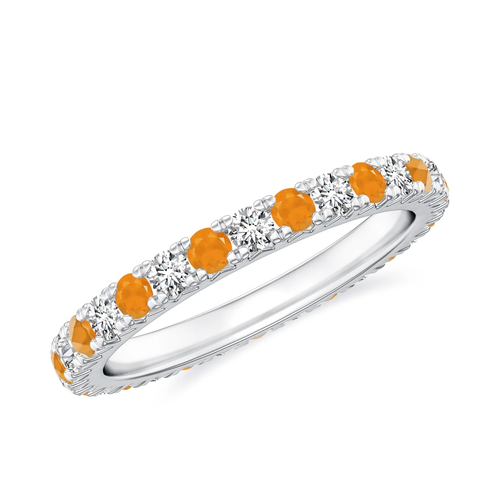 18K White Gold Vermeil