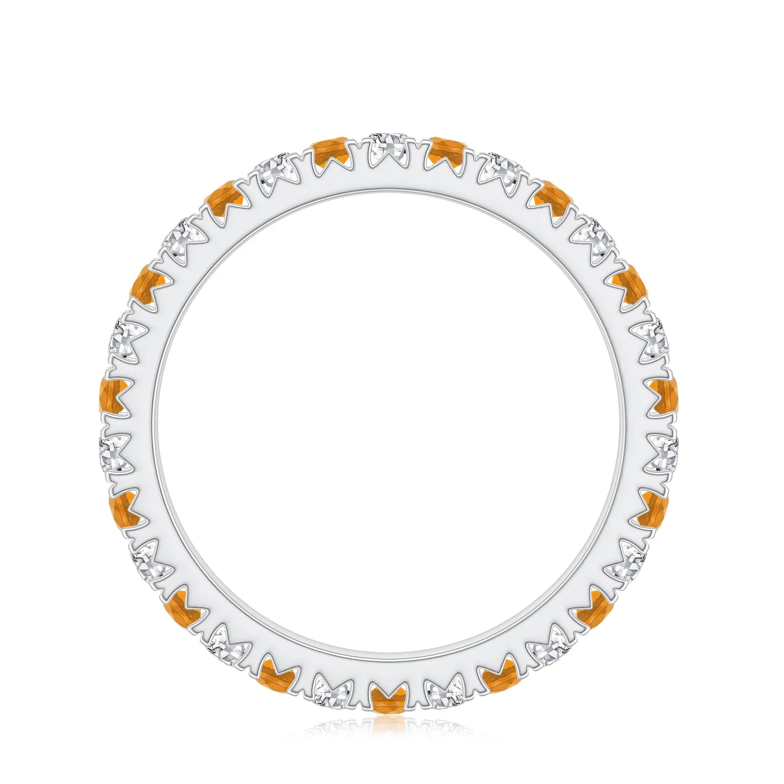 18K White Gold Vermeil