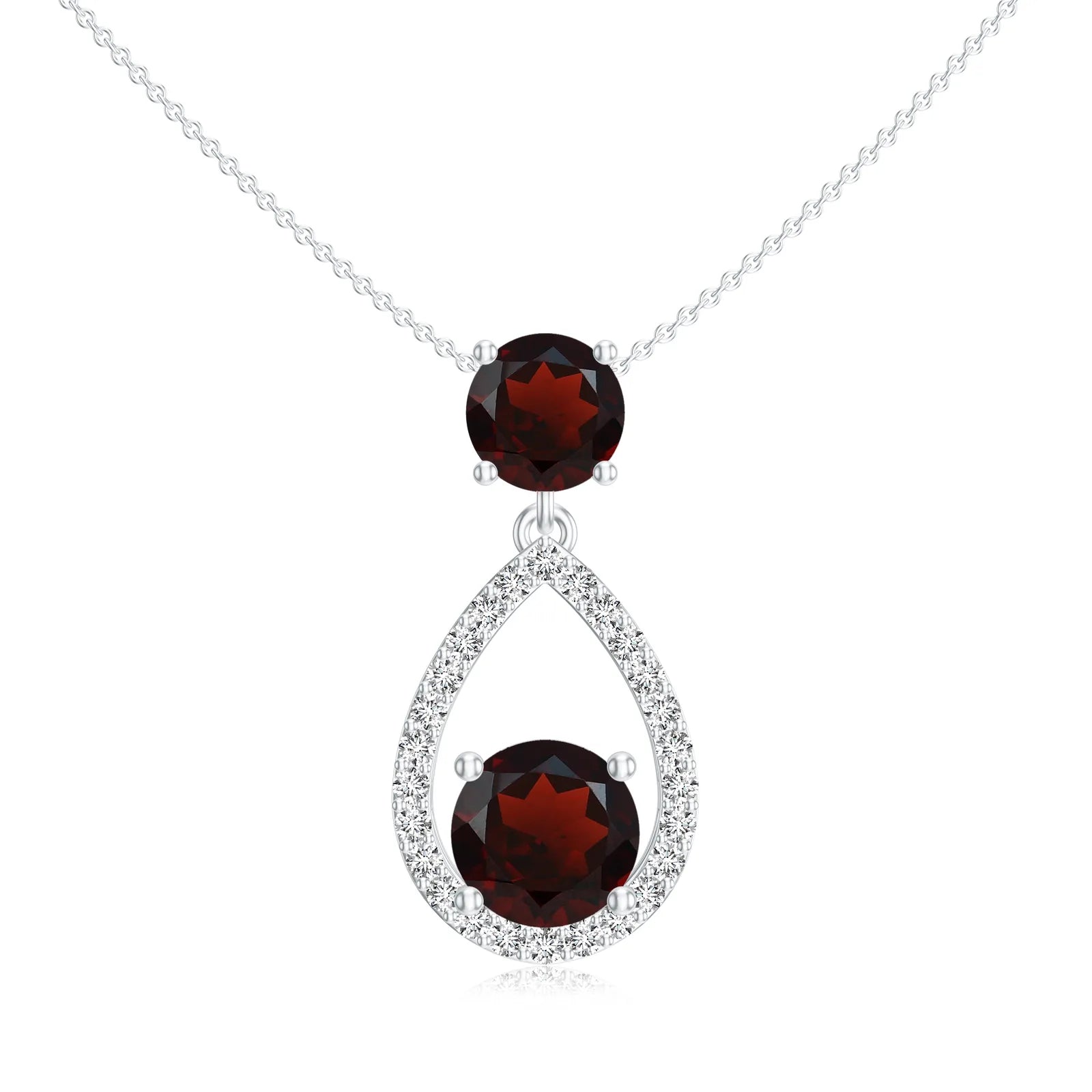 18K White Gold Vermeil