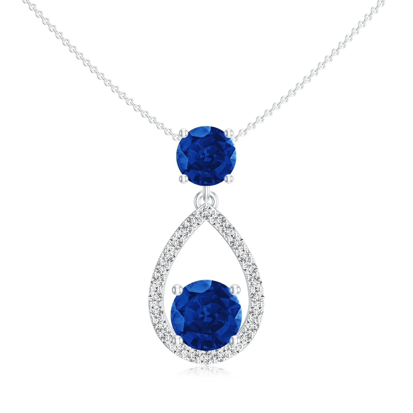 18K White Gold Vermeil
