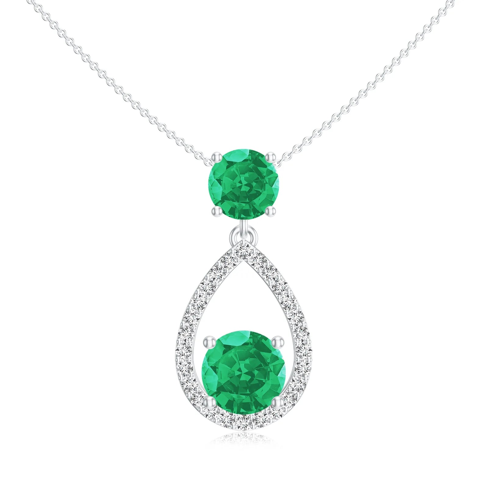 18K White Gold Vermeil