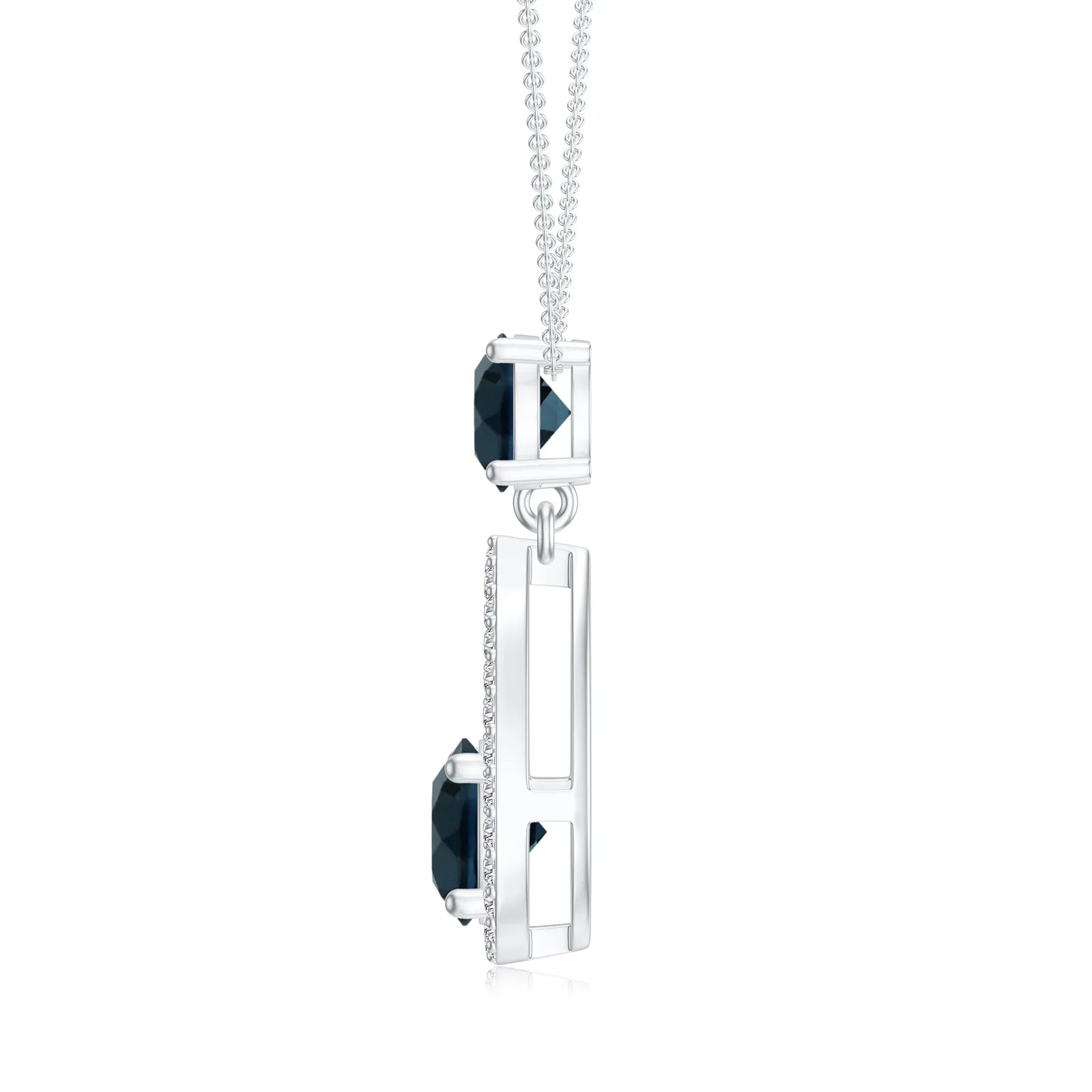 18K White Gold Vermeil