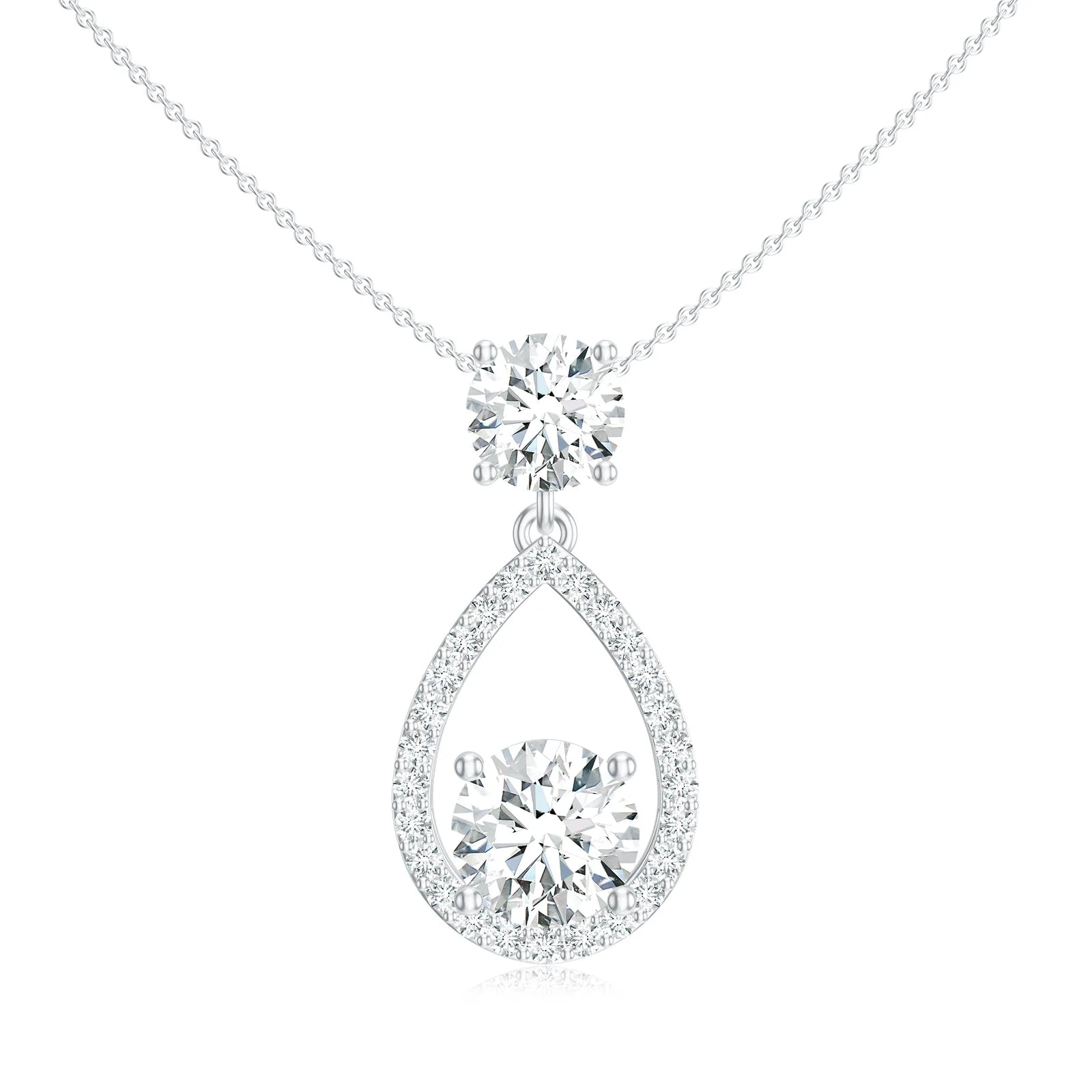18K White Gold Vermeil
