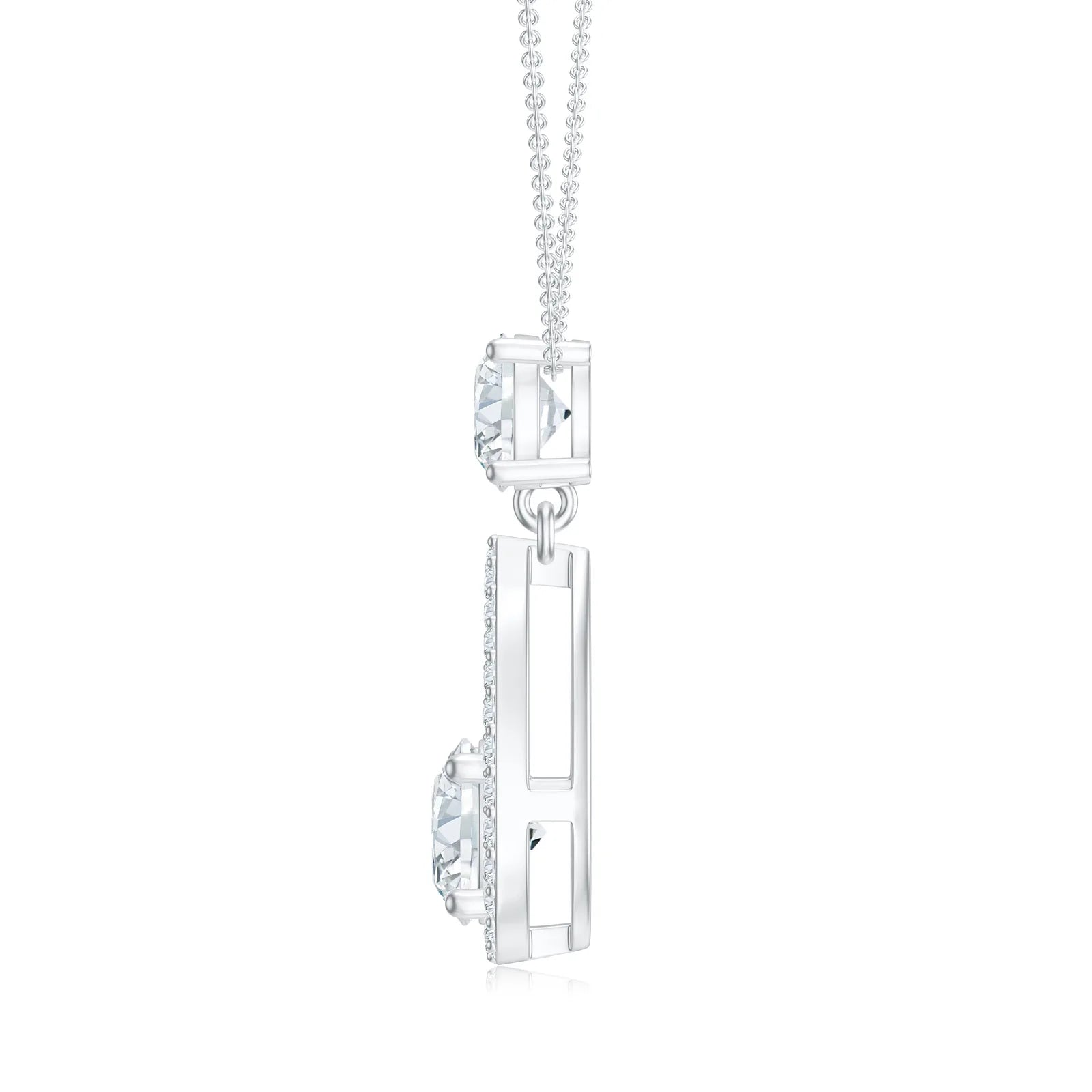 18K White Gold Vermeil