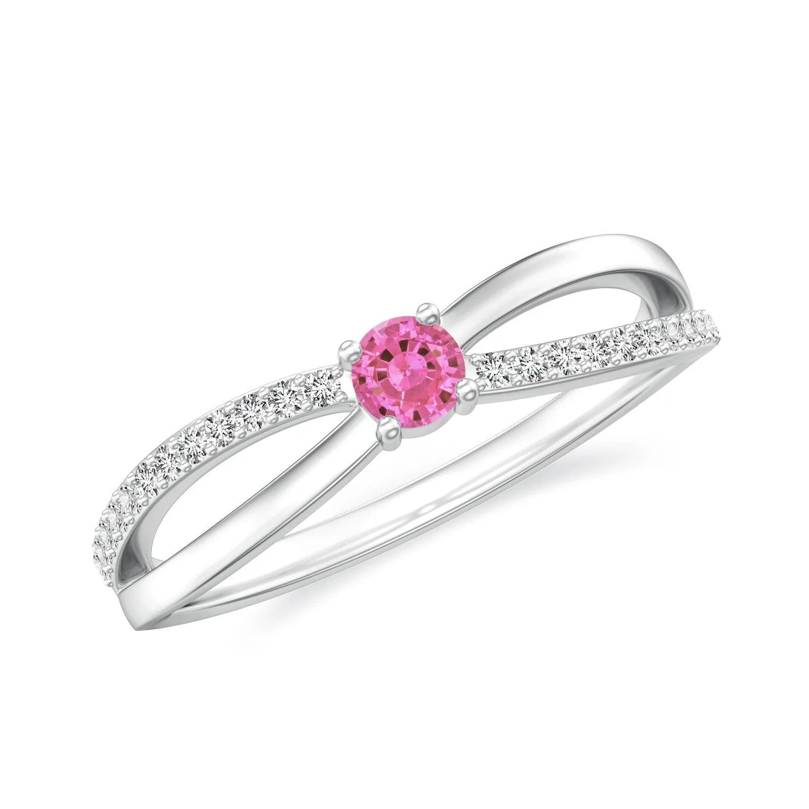 18K White Gold Vermeil