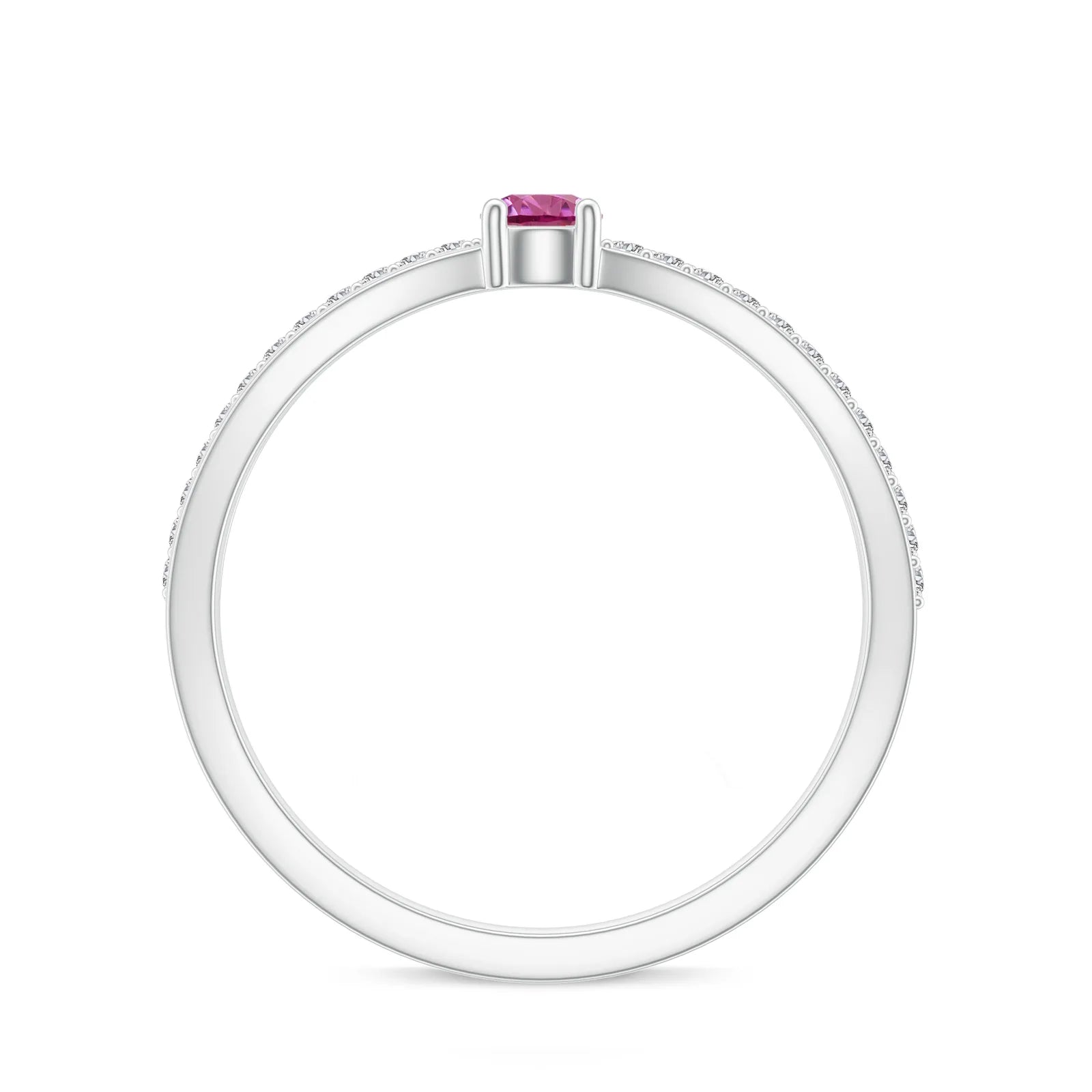 18K White Gold Vermeil