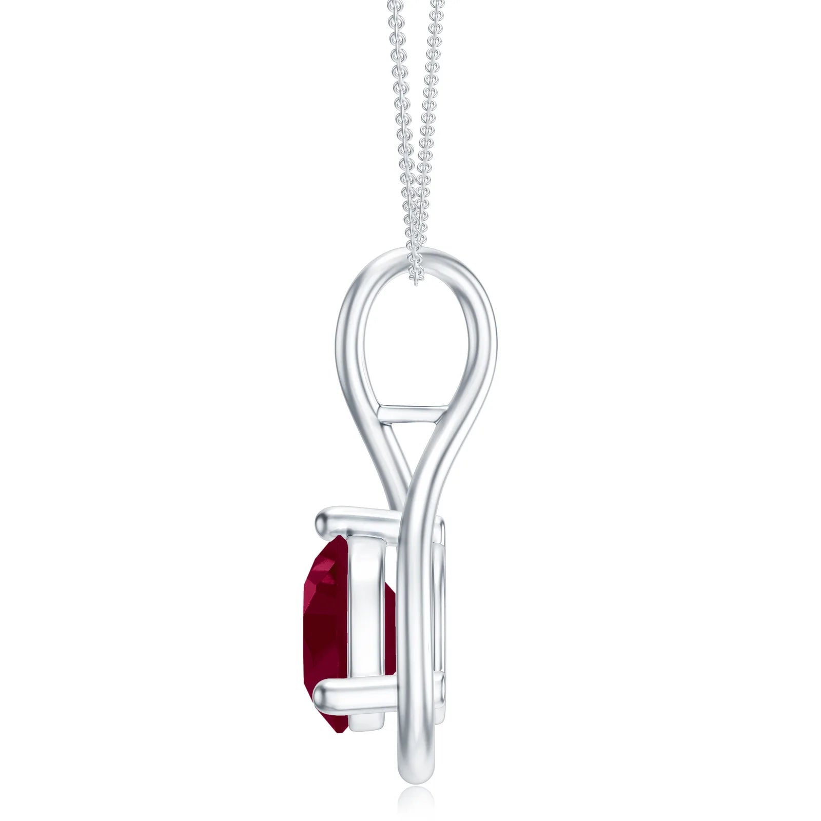 18K White Gold Vermeil
