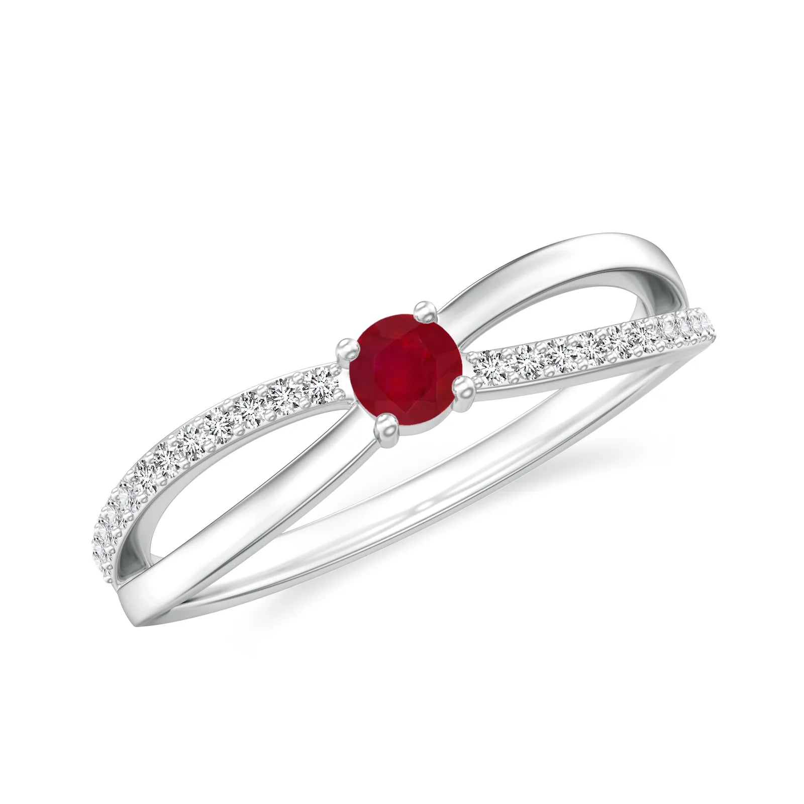 18K White Gold Vermeil