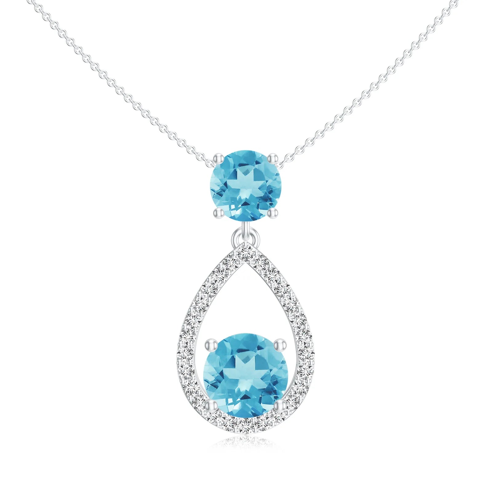 18K White Gold Vermeil