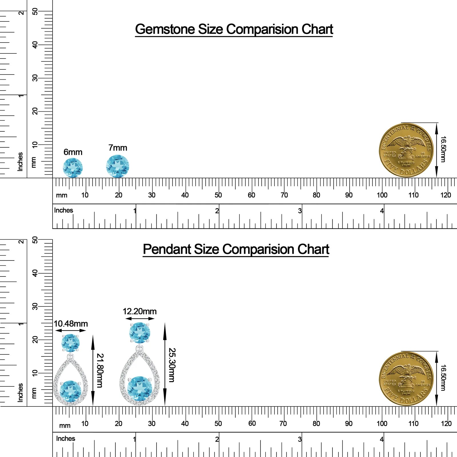 18K White Gold Vermeil