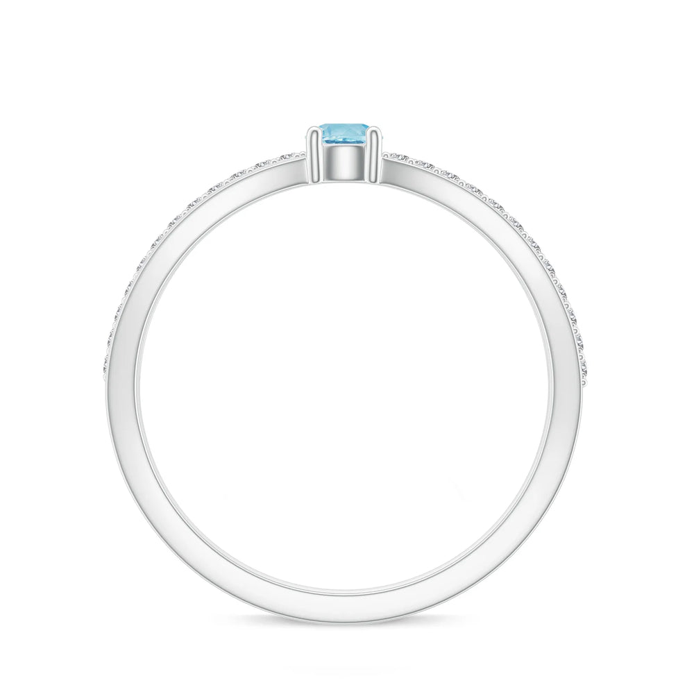 18K White Gold Vermeil