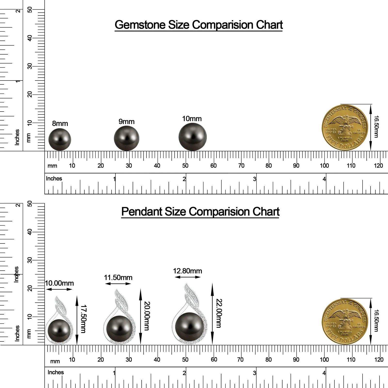 18K White Gold Vermeil